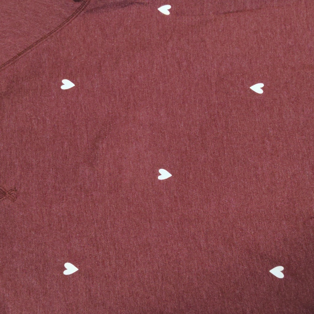 Women's Sonoma French terry long sleeve heart top - Picture 2 of 4
